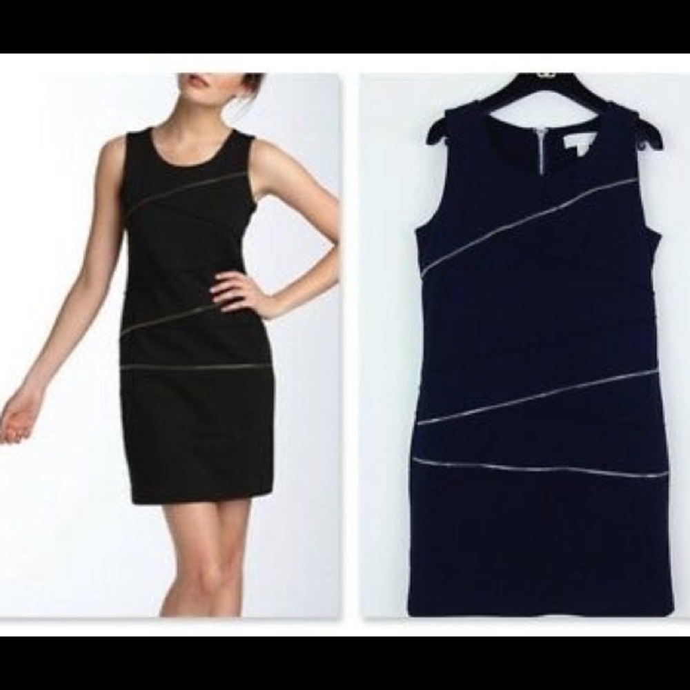 Michael Kors Ponte Knit Dress - Navy